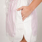 LUNA PINK AND WHITE STRIPED CO-ORD SET