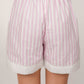 Luna Pink and white stripe shorts