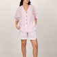 LUNA PINK AND WHITE STRIPED CO-ORD SET