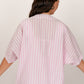 LUNA PINK AND WHITE STRIPED CO-ORD SET
