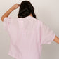 LUNA PINK AND WHITE STRIPED CO-ORD SET