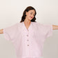 LUNA PINK AND WHITE STRIPED CO-ORD SET