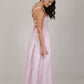 Abby White Pink Striped Dress