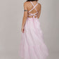 Abby White Pink Striped Dress