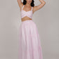 Abby White Pink Striped Dress