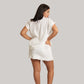 Mogra White Linen Skirt