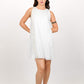 Pearl White Short Dress With Kimono Set