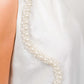 Pearl White Short Dress With Kimono Set