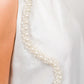 Pearl White Short Dress With Kimono Set