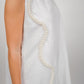 Pearl White Short Dress With Kimono Set