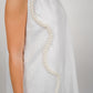 Pearl White Short Dress With Kimono Set