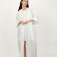 Pearl White Short Dress With Kimono Set