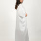Pearl White Short Dress With Kimono Set