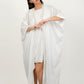 Pearl White Short Dress With Kimono Set