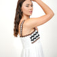 Coral White Dress