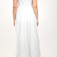Coral White Dress