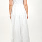 Coral White Dress