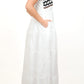 Coral White Dress
