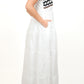 Coral White Dress