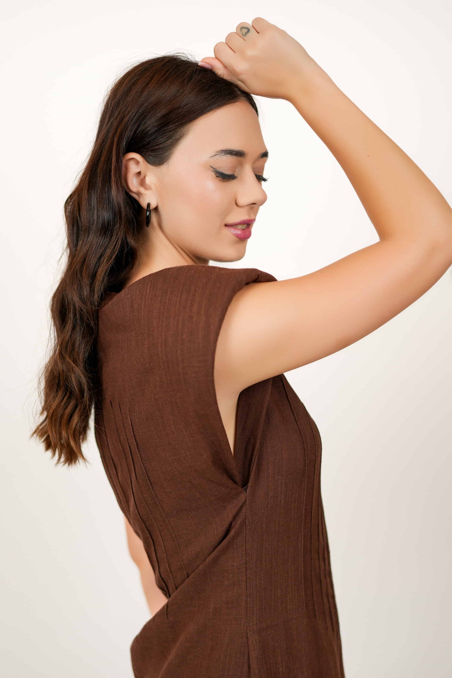 Clove brown Maxi dress