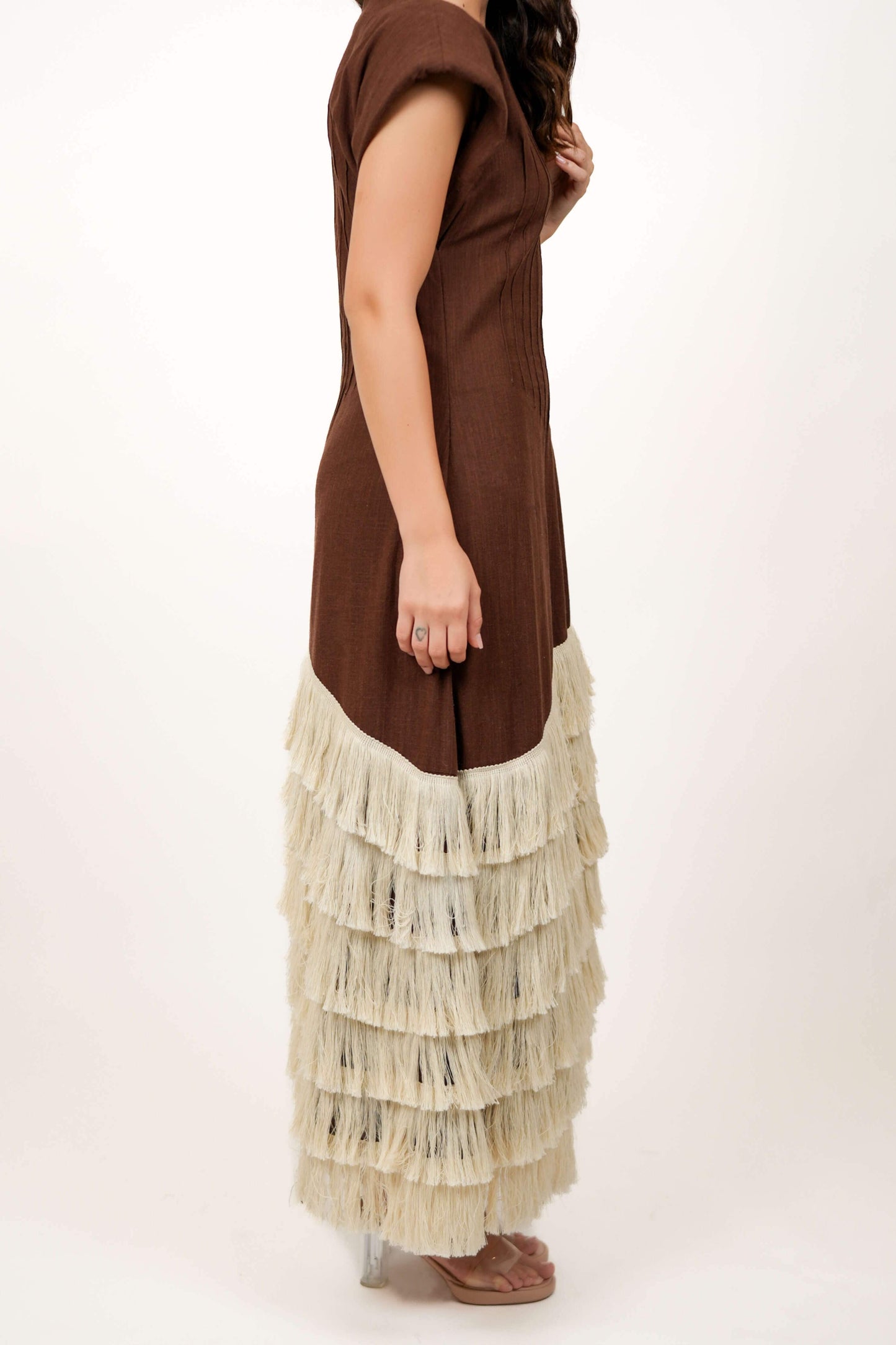 Clove brown Maxi dress