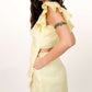 Blossom Yellow Top with White Lace
