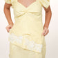 Blossom Yellow Top with White Lace