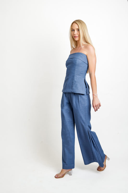 SAMANTHA BLUE  TOP