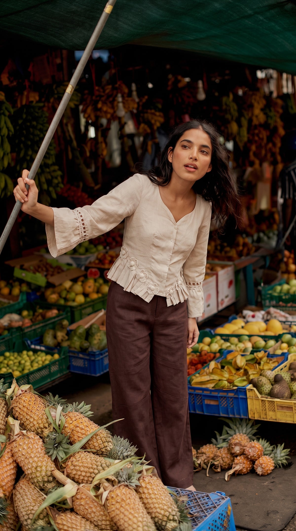 Rumi Top – Handcrafted Pure Linen Corset Top