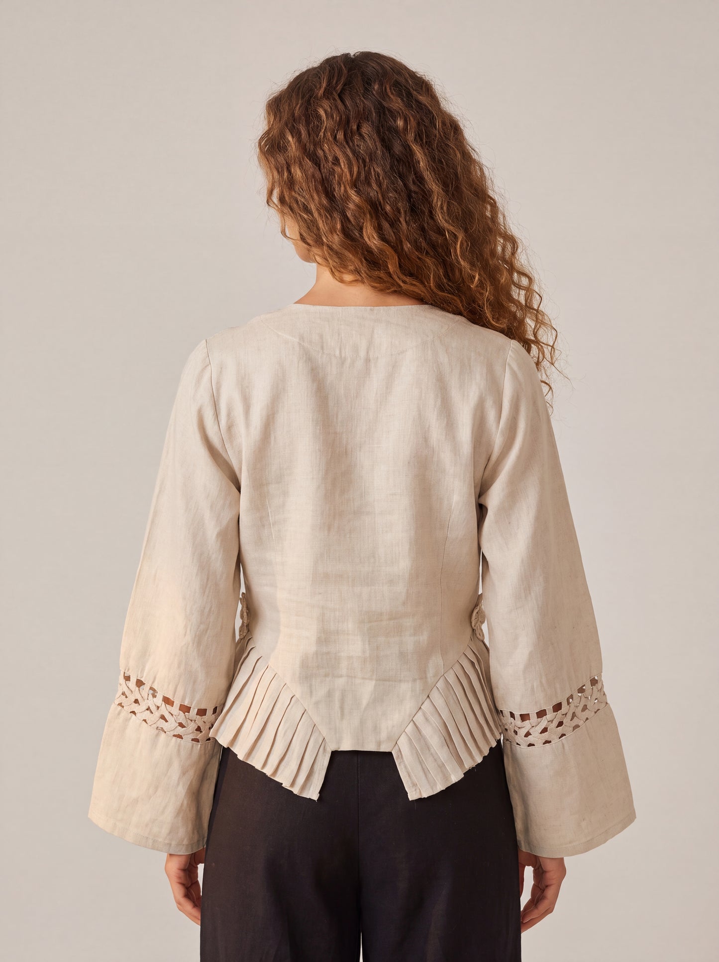 Rumi Top – Handcrafted Pure Linen Corset Top