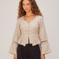 Rumi Top – Handcrafted Pure Linen Corset Top