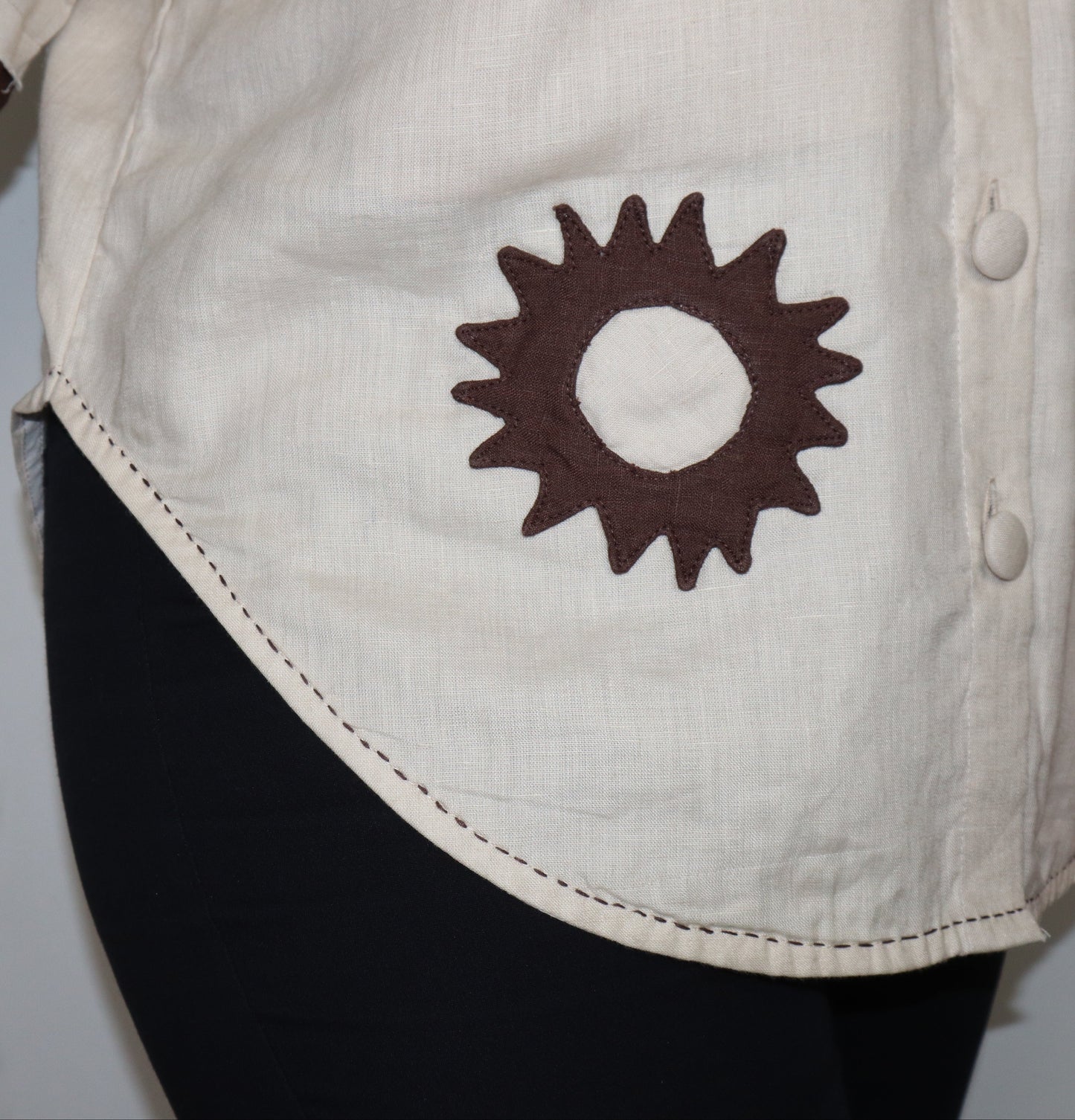 Barakah Beige Linen Shirt