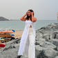 Margot White Linen Top