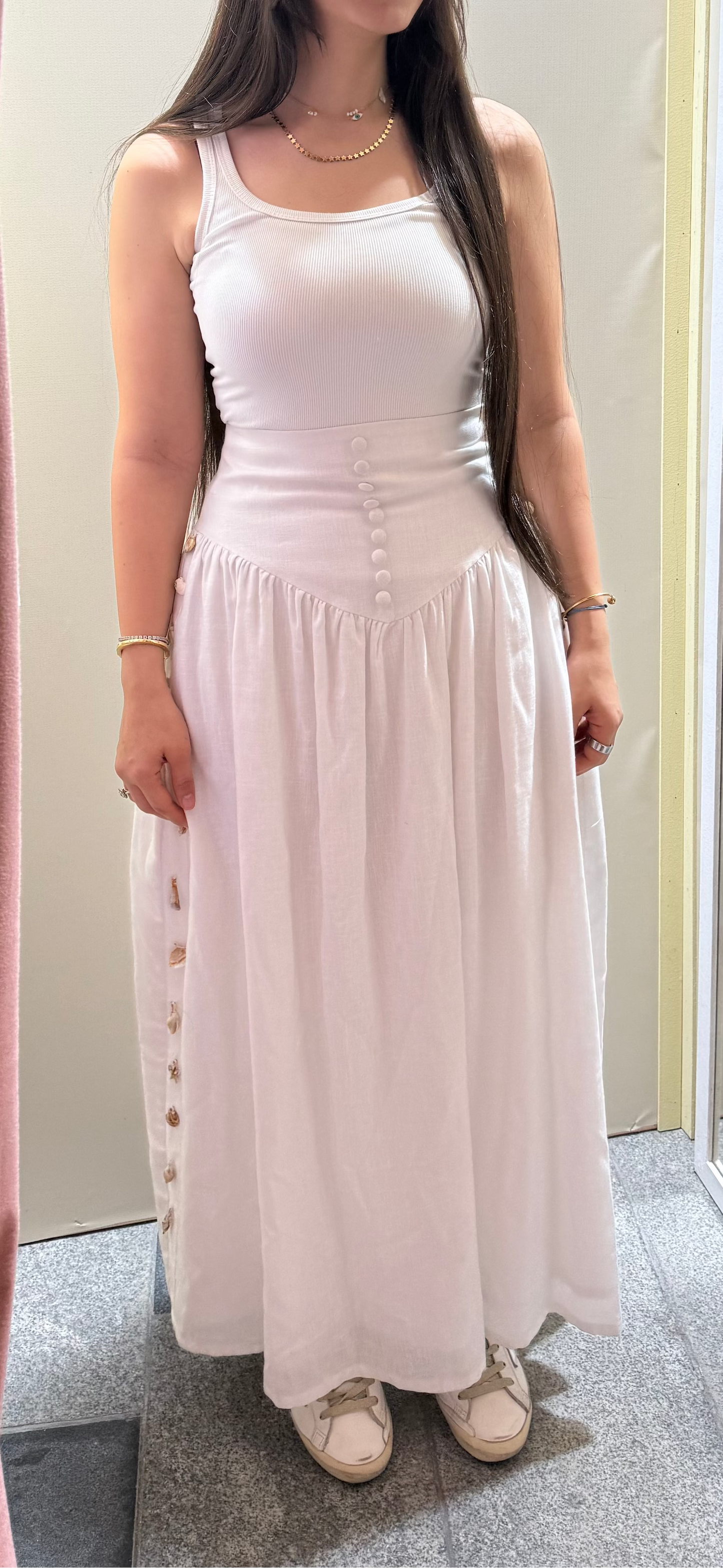 Ariel White Maxi Skirt
