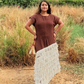 Clove brown Maxi dress