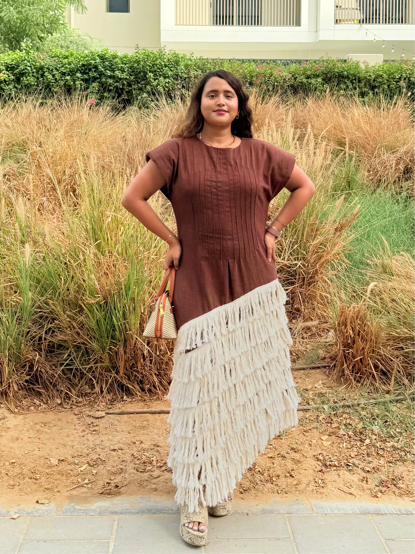 Clove brown Maxi dress