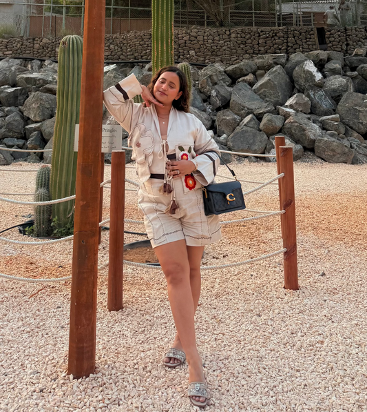 Emily Beige Co-ord Set