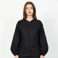 Inori Black Linen Top