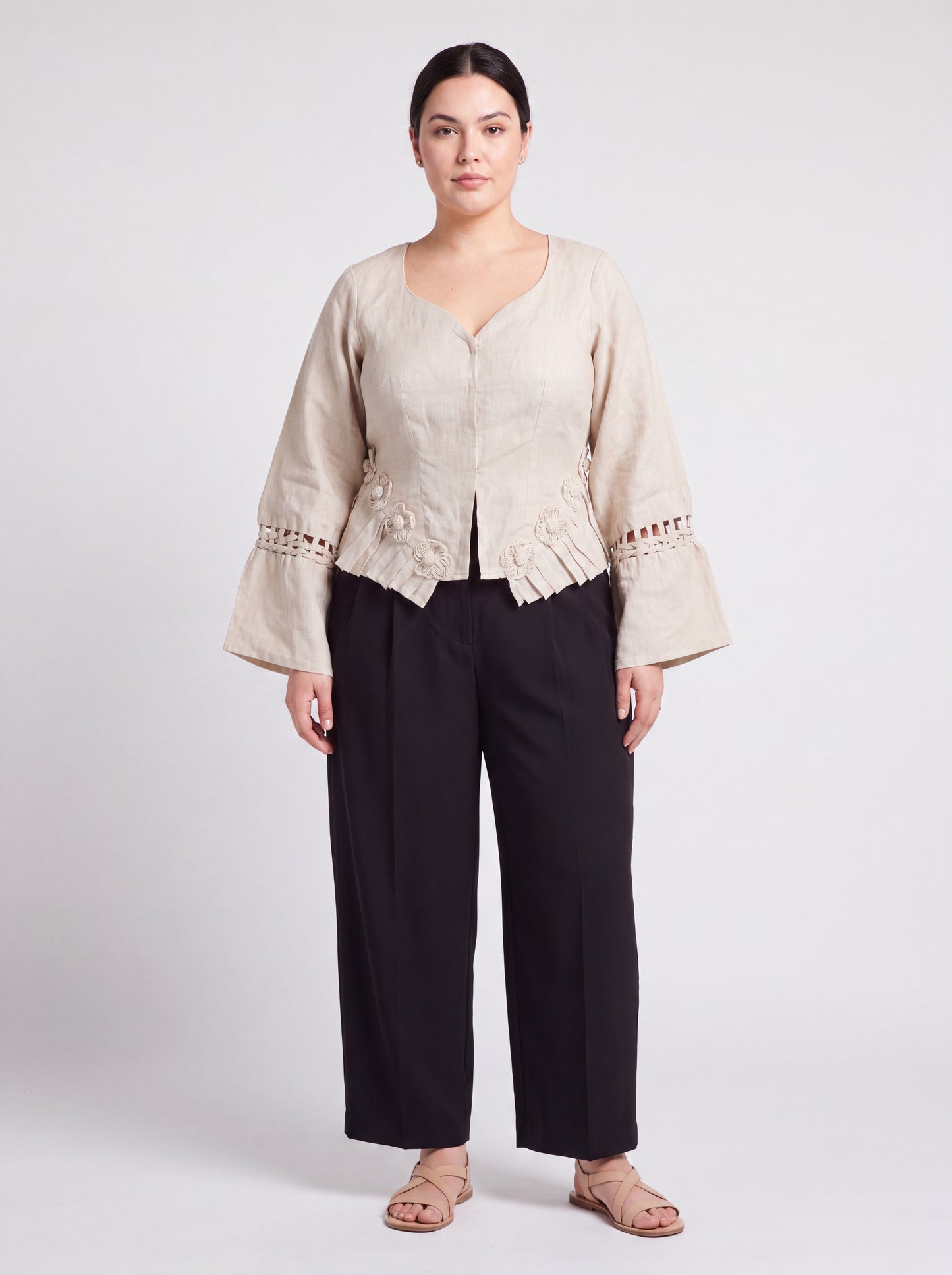 Rumi Top – Handcrafted Pure Linen Corset Top