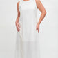 Pearl Linen Maxi Dress