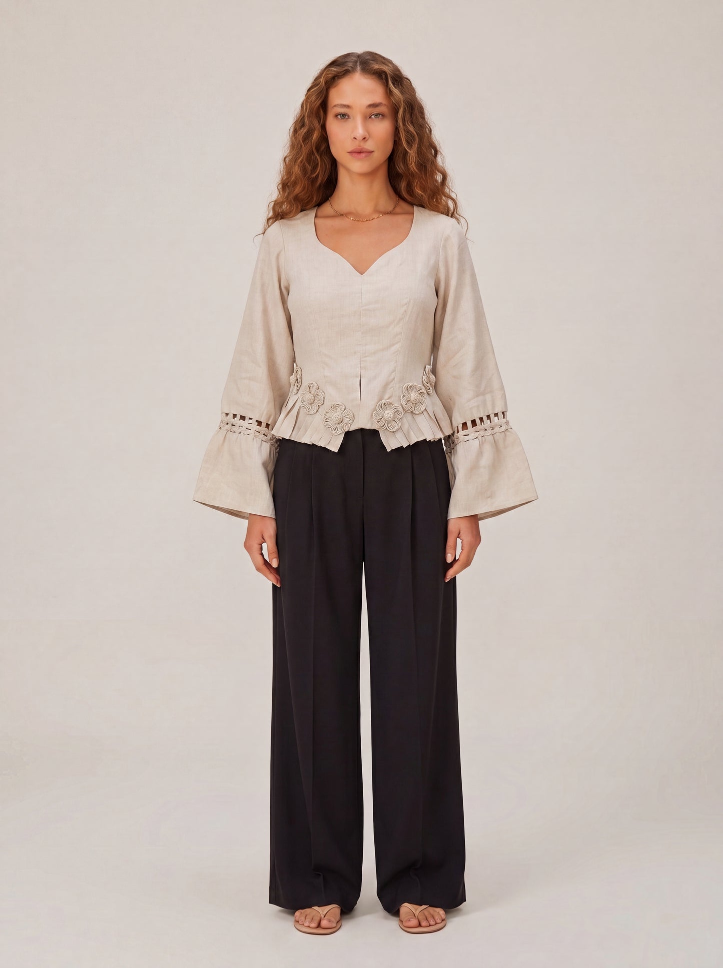 Rumi Top – Handcrafted Pure Linen Corset Top