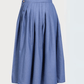 RACHEL BLUE DETACHABLE CULOTTE - mudafashions