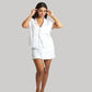 Mogra White Linen Skirt