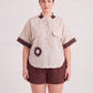 Barakah Beige Linen Shirt