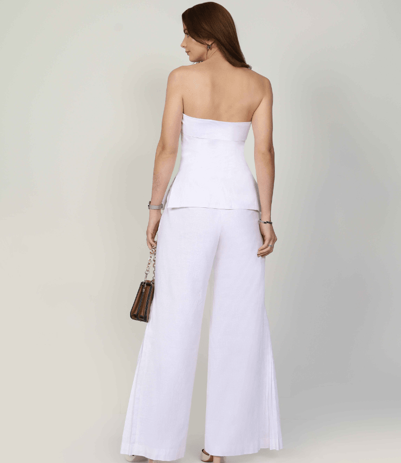 SAMANTHA WHITE TROUSERS - mudafashions