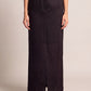 Inori Black Linen Skirt