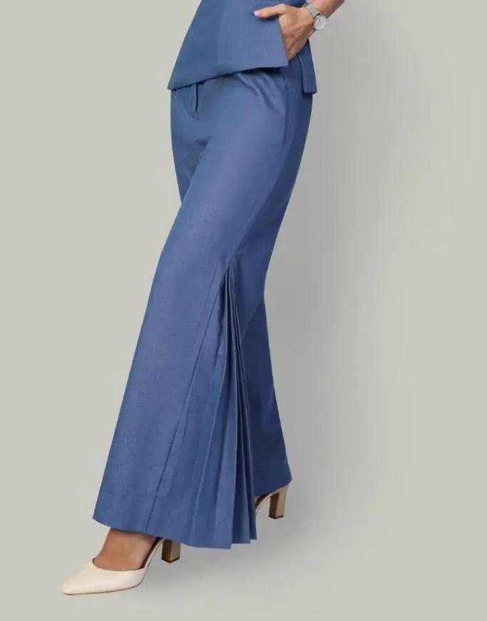 SAMANTHA BLUE TROUSERS - mudafashions