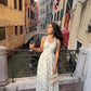 Debby White Floral Maxi Dress