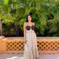 Coco Beige Brown Linen Dress
