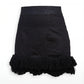 Whip Black Linen Skirt